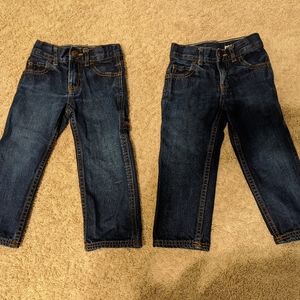Two pairs of Carter's Jeans